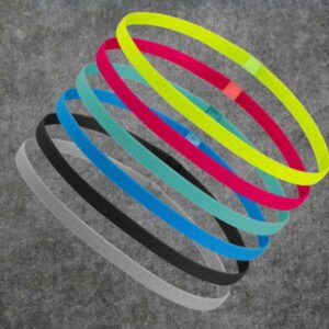 Bandas deportivas para cabeza, delgadas de varios colores paq. 6