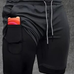 Short deportivo con licra y bolsillo