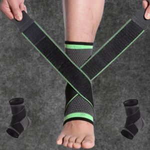 tobillera con correas ajustables